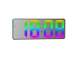 Reloj digital LED para dormitorio, temperatura, reloj de mesa electrónico RNEMITERY