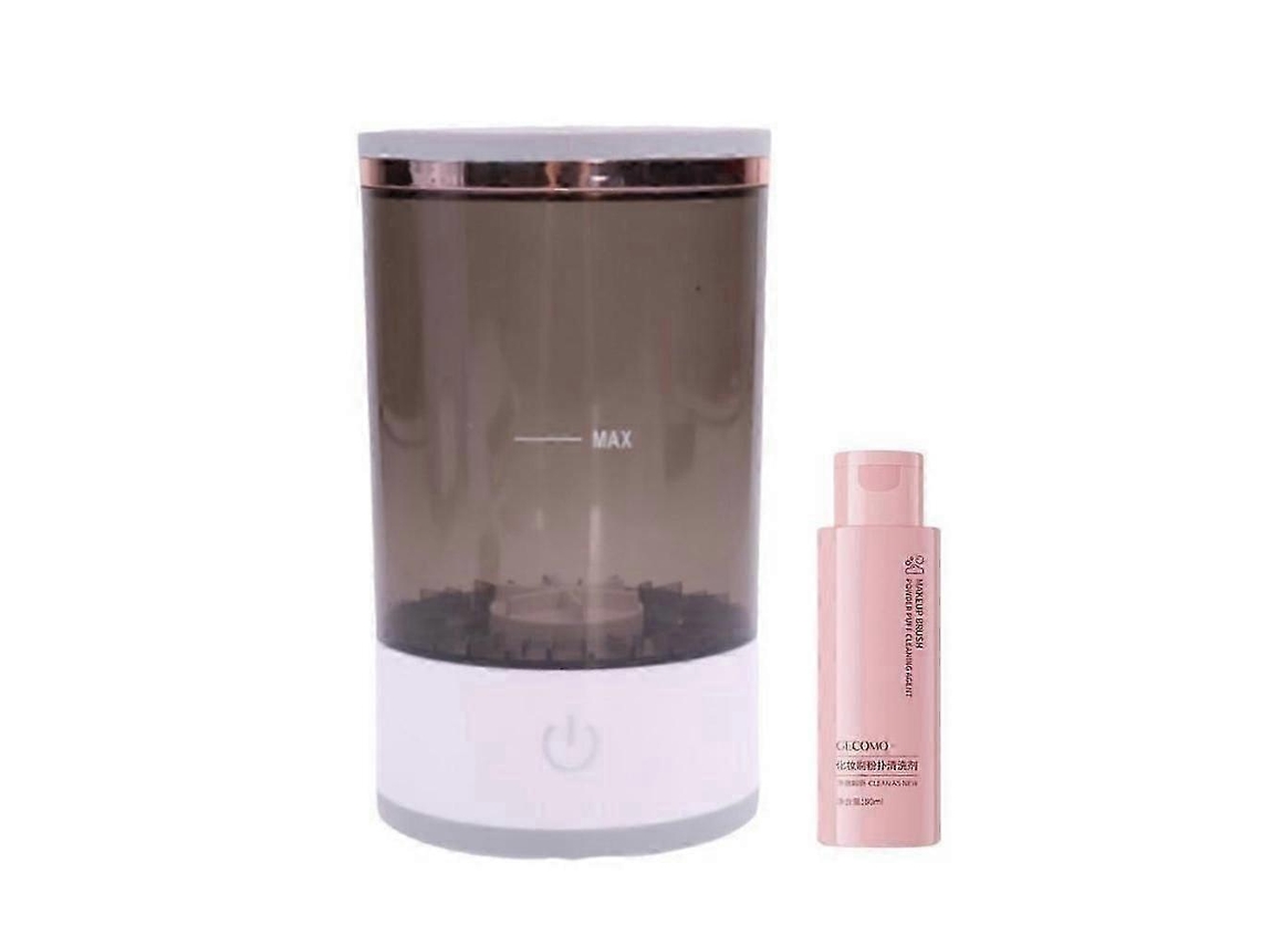 Limpiador de brochas de maquillaje eléctrico Rosewell con solución limpiadora