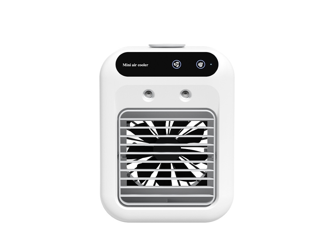 Mini Enfriador De Aire Evaporativo Usb, 2 Velocidades, Silencioso, Con Nebulizador, Ideal Para Oficina Y Dormitorio, Fácil De Usar, Alta Res