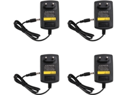 4 Cargadores Estadounidenses Con Enchufe De Ca De 110 V A 220 V, Convertidor De Cc De 24 V Y 1 A, Adaptador De Corriente Negro