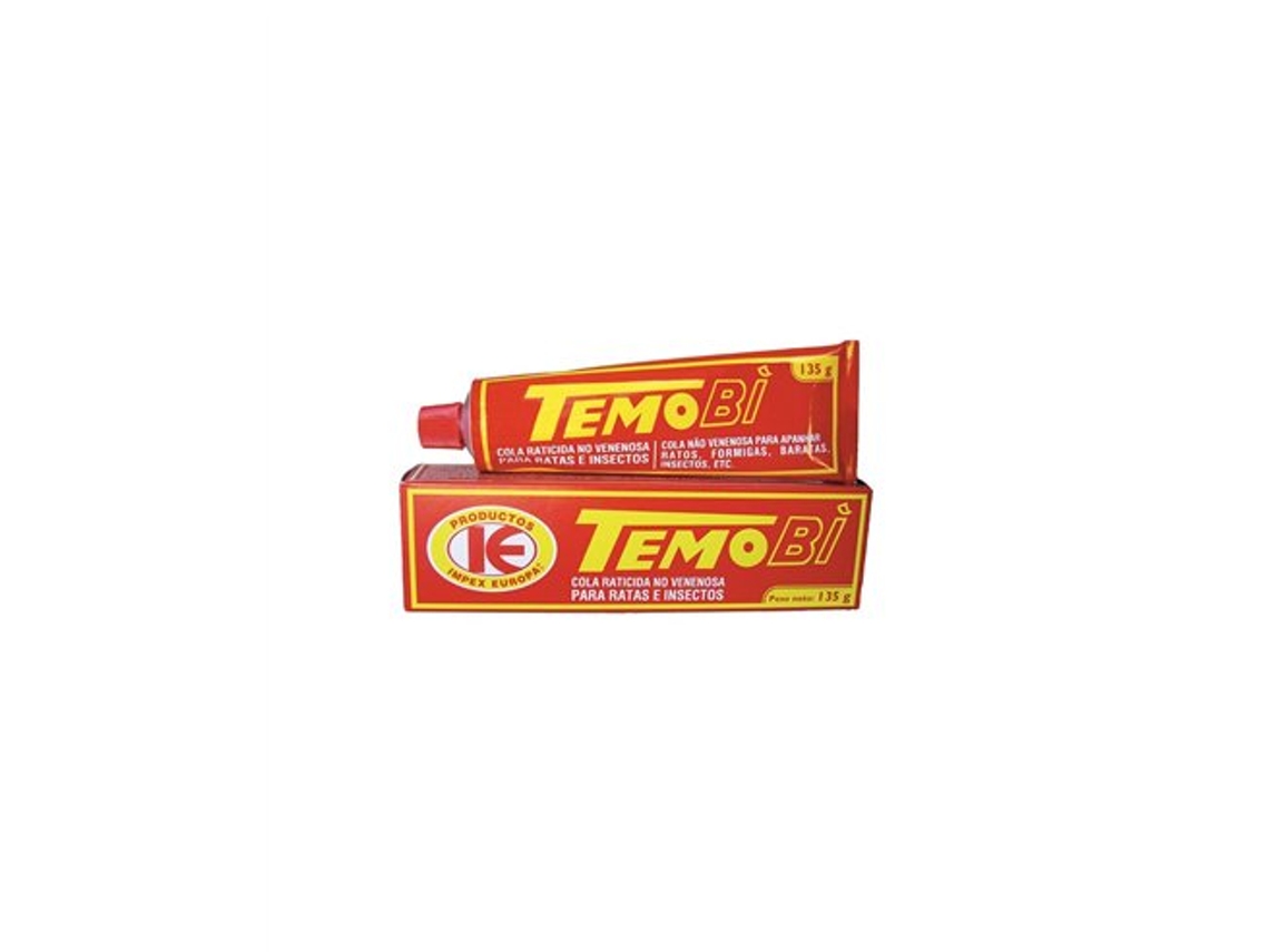 Trampa adhesiva para rodenticidas Temobi 135g, no tóxica, incolora e inodora, segura para uso doméstico. Impex Europa
