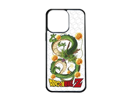 Funda Oficial Dragon Ball Shenron Las Bolas Dragón Warner para iPhone 15 Pro Max PHONECASES3D Piel Sintética Negro
