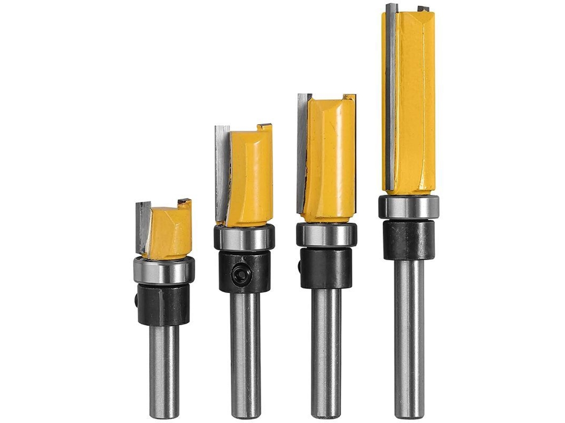 2026altiro-juego De 4 Brocas Para Fresadora De Madera De 1/4'' Con 4 Tamaños (10 Mm, 20 Mm, 25 Mm, 38 Mm) Acero De Alta Calidad