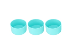 3 Fundas De Silicona Para La Base De La Taza, Resistentes A Altas Temperaturas, Antideslizantes, Resistentes Al Desgaste, Color Verde.