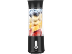 Mini extractor de jugo eléctrico portátil con vaso multifuncional, color negro