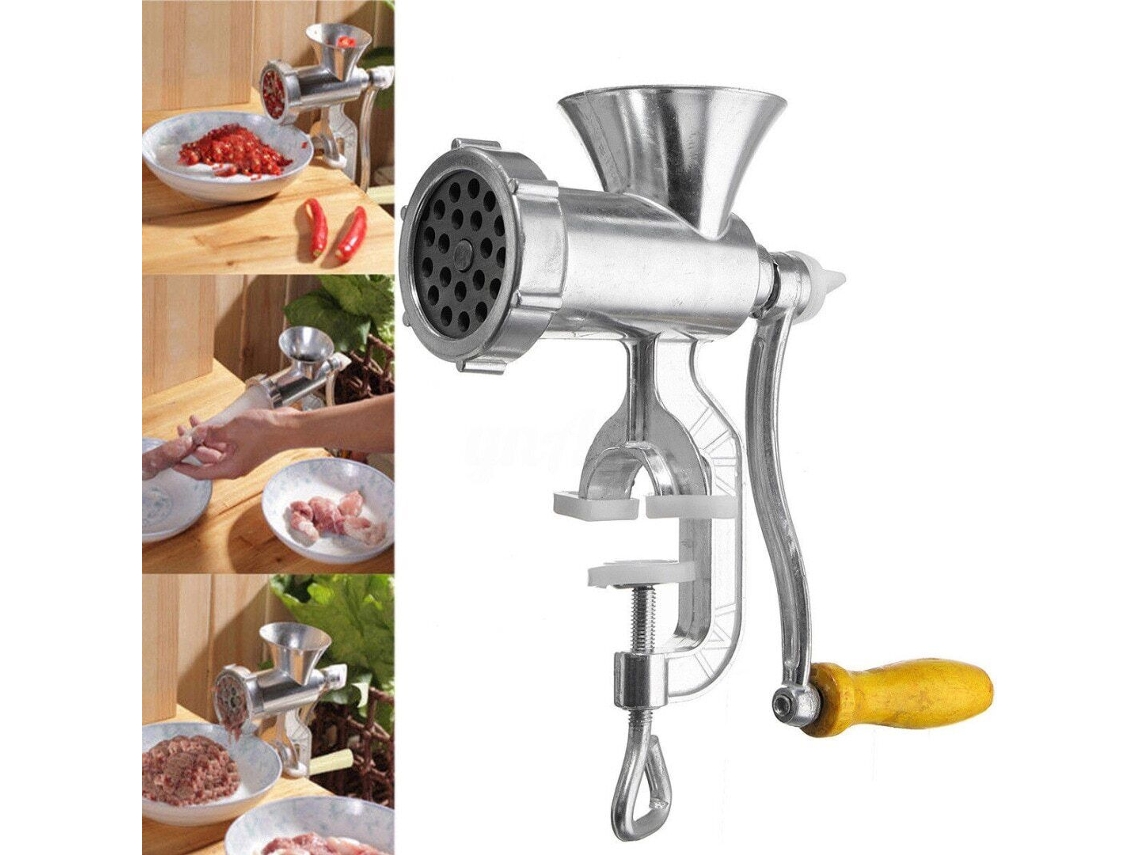 TRUYUETY Utensílio De Cozinha De Mesa, Moedor De Carne Manual De Liga De Alumínio Eficiente Para Hambúrgueres Caseiros Nutritivos, Máquina De Salsicha De Opera