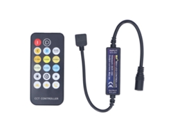 Controlador De Luz Led Rf Con 17 Teclas, Ajuste De Temperatura De Color Y Control Remoto.