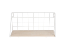 Estante de pared de hierro para decoración de sala de estar (blanco S)