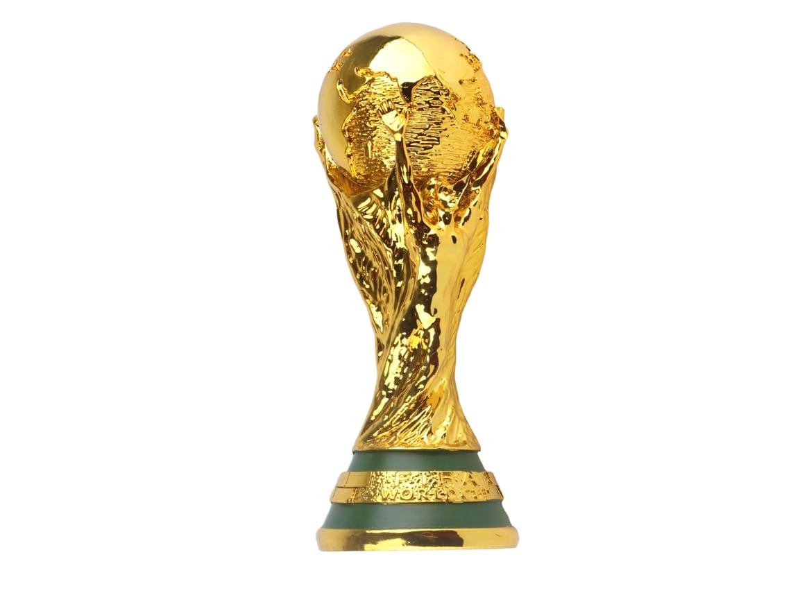 Réplica da Taça Ouro da Copa do Mundo de Futebol 2022, 21cm, para Decoração de Casa, Presente para Fã de Futebol.