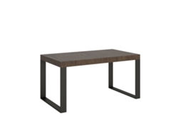Mesa de Comedor ITAMOBY Tecno Premium (90x160/264 - Paneles de Melamina - Nogal)