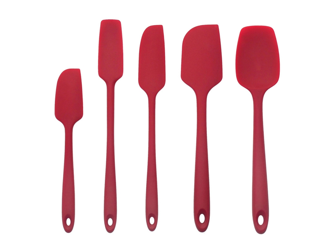 Espátula de cocina resistente al calor, núcleo de acero resistente, diseño sin costuras para mezclar y hornear NEVEANCE