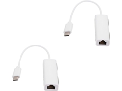 Adaptador Ethernet De 2 Piezas, Convertidor De Cable De Red De 100 Mbps Compatible