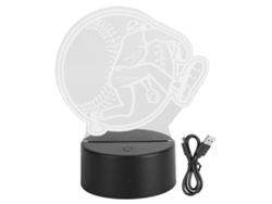 Lámpara de noche tridimensional compacta e innovadora de CHABERLU con forma de tarro.