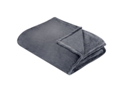 Manta BELIANI Bayburt (220 x 200 x 1 - Poliéster - Gris)