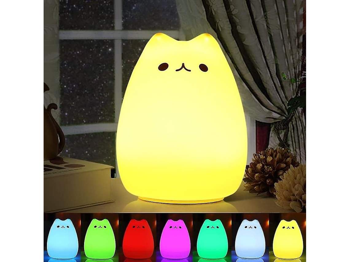 Omni-lámpara Nocturna Recargable De Silicona Pingüino Con Control Táctil Regulable Luz Cálida Ayuda A Dormir Bebé Usb