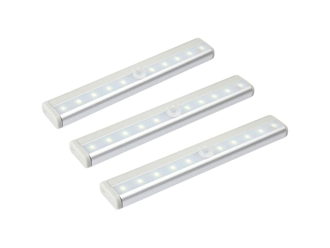 Luz Nocturna Con Sensor De Movimiento, 10 Led Infrarrojos, Funciona Con Pilas, Inducción Automática.
