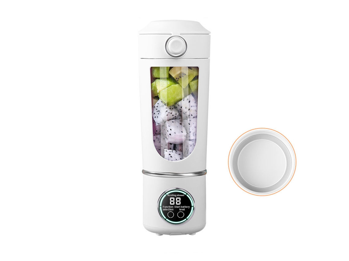 Vaso de zumo de alta calidad, fabricado en vidrio y material ABS, batería de 1500 mAh, voltaje de funcionamiento ≤36 V.