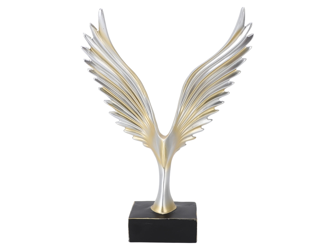 Rebe-figura De Águila De Resina Decorativa Abstracta Escultura Alada Estatuilla Para Hogar Oficina Mesa Decoración Dorada