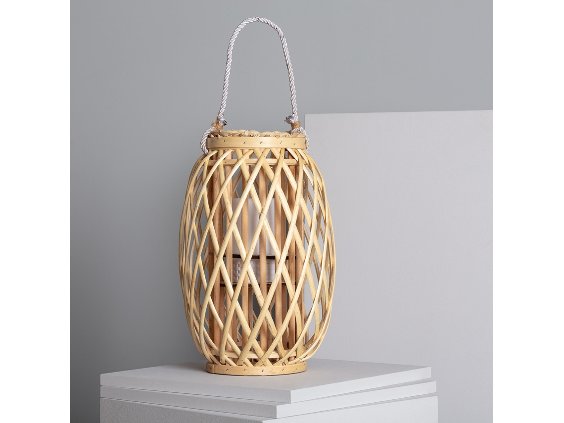 Lámpara de Mesa LEDKIA (Beige -  -  - Ratán)