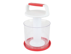 RNEMITERY Soporte redondo para tartas, apto para uso alimentario, multiusos, para transportar tartas, bandeja con asas plegables (rojo)
