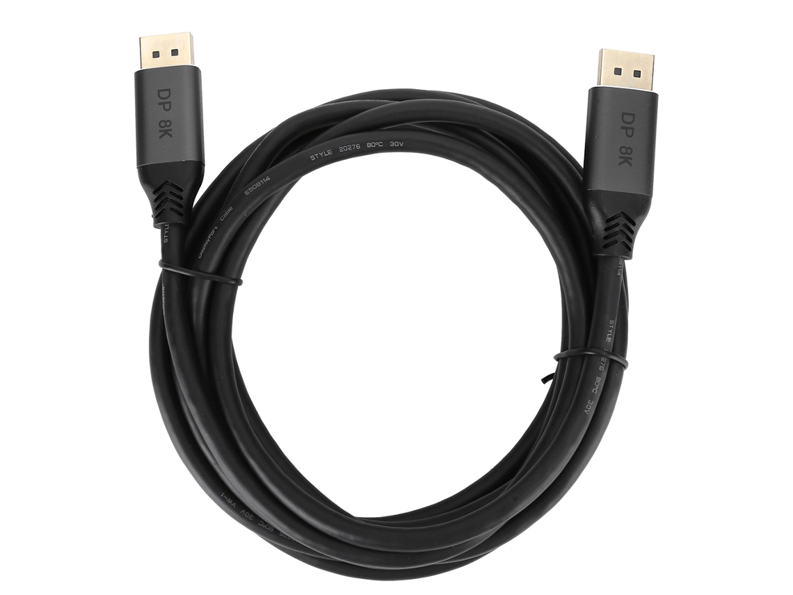 Cable Dp A Dp Macho A Macho De 1,4" Con Compatibilidad Universal 8k (3 Metros)