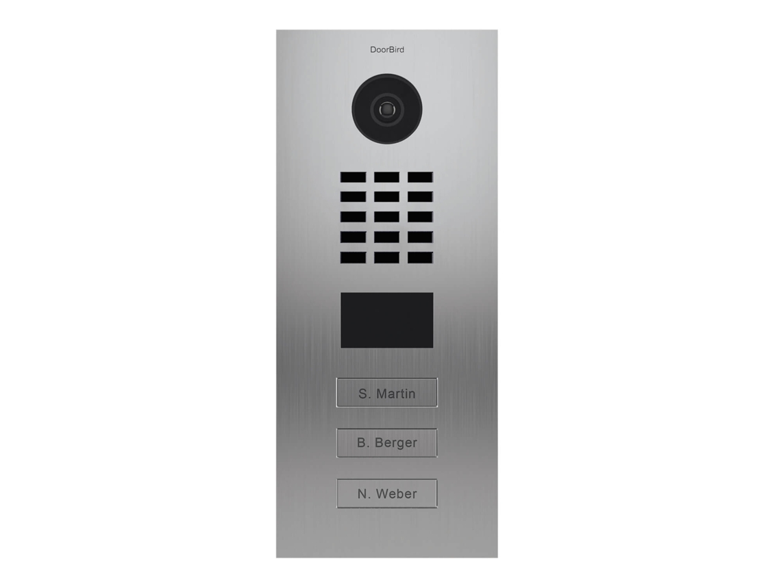 Portero Ip 3 Pulsadores - D2103V V2 Acero Inoxidable