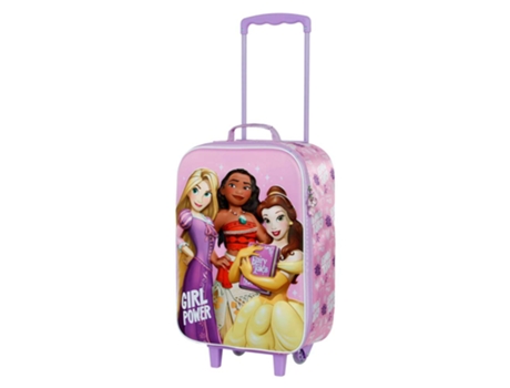 Princesas Disney Power Maleta Trolley Soft 3D, Lila KARACTERMANIA