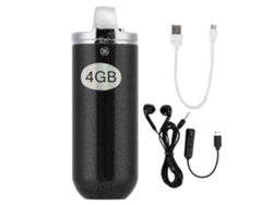 Caneta Gravadora Portátil Mini Colar 4gb Gravador De Som Silencioso Mp3 Reprodutor Fácil De Usar