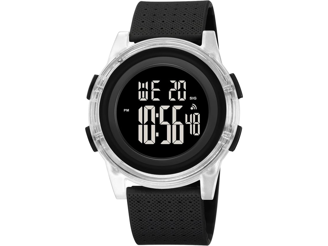 Reloj militar multifunción deportivo digital, cronómetro electrónico impermeable con LED deportivo