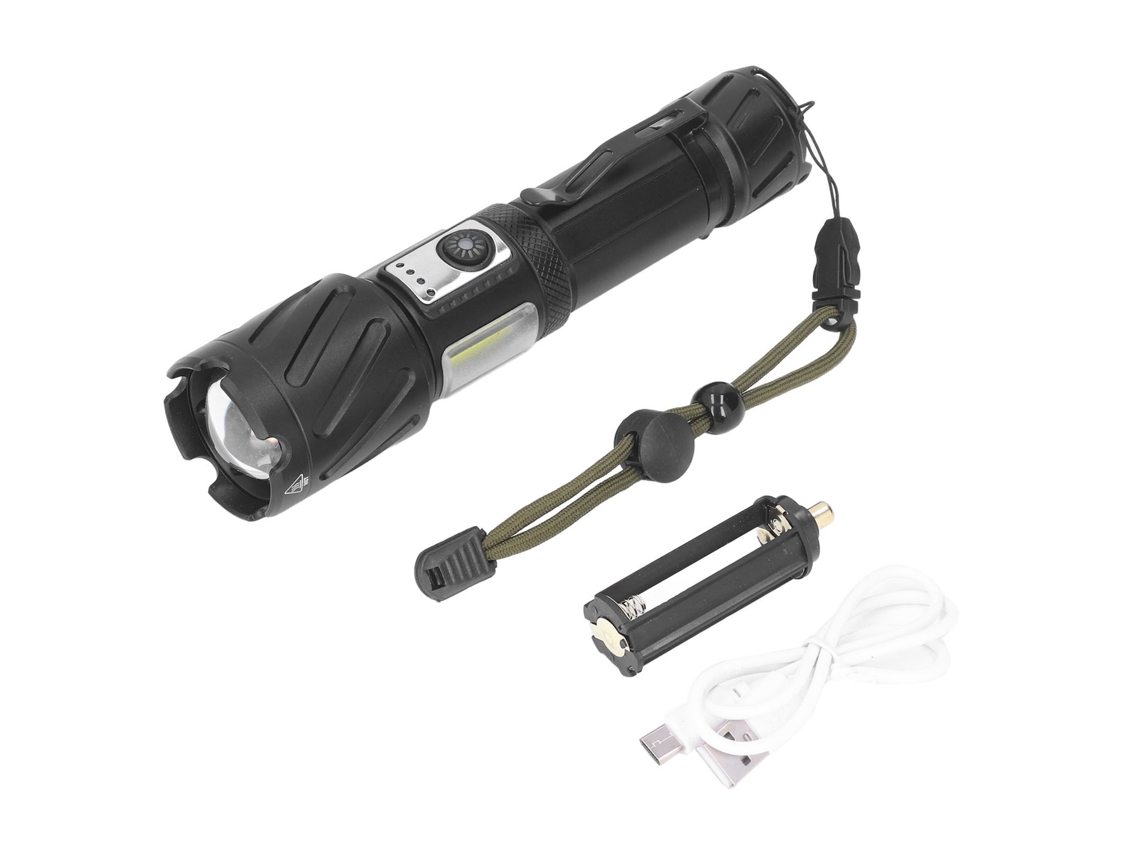 Yncm2026-linterna Led Roja Y Blanca Usb Recargable Impermeable 6 Modos Para Hogar, Exterior, Viajes Y Camping
