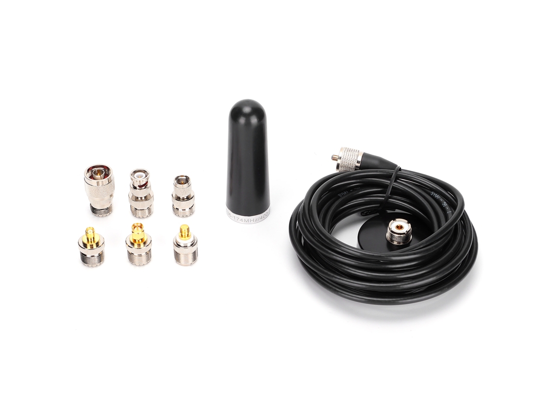 Antena Mini Para Coche De Doble Frecuencia Con Adaptadores De Cable De 5 M Y Ventosa Para Diferentes Aplicações E Usos