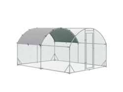 Gallinero De Acero De 280x380x197cm Con Revestimiento Uv Para 6-12 Gallinas.