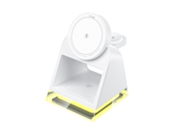 Estación De Carga Inalámbrica Carga Rápida Magnetismo Para Apple Yemaesre Blanco