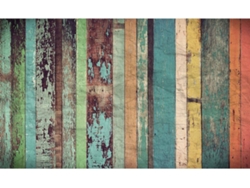 Cabecero de Cama OEDIM Imitación Madera Antigua (Multicolor - 100x60cm - PVC)