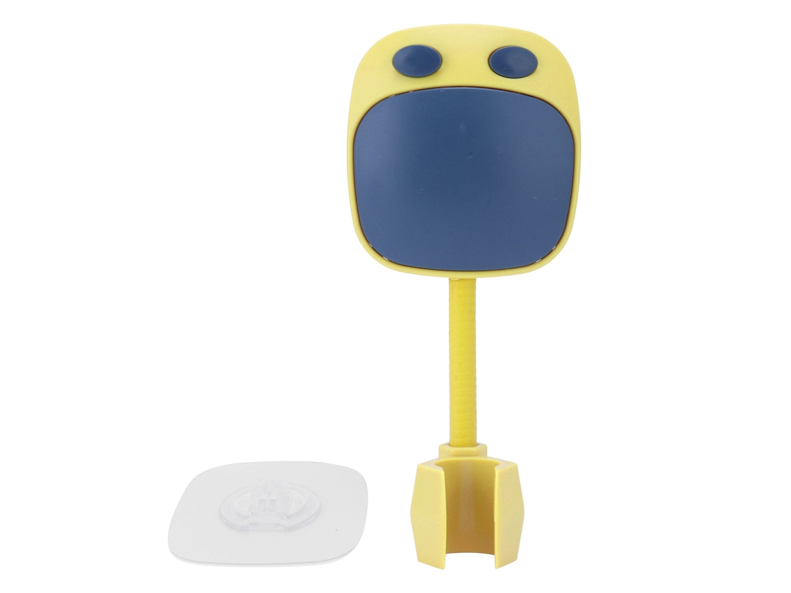 Soporte De Ducha Ajustable De 360 Grados, No Requiere Perforación, Accesorio De Baño De Abs, Baño Infantil, Azul Y Amarillo.
