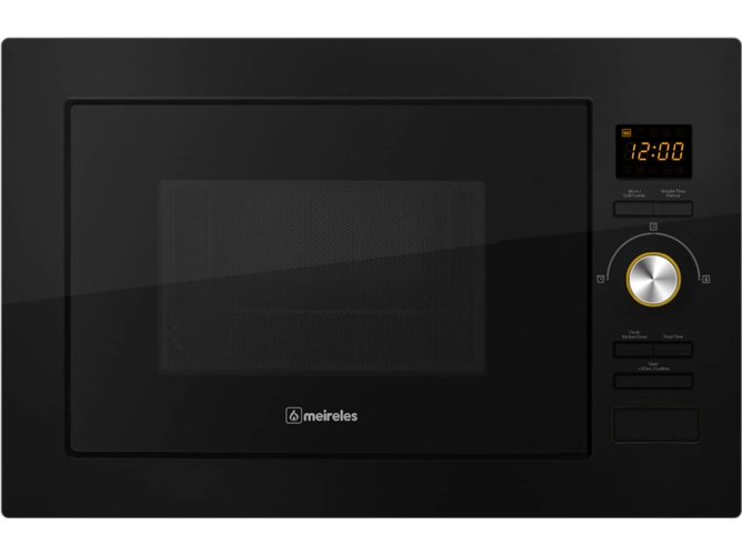 Microondas Integrable MEIRELES MMI 25 BL (25 L - Con Grill - Negro)