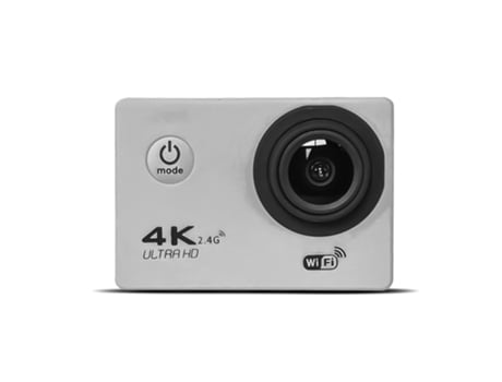 Action Cam SLOWMOOSE Ultra HD 4K 16 MP Wi-Fi Impermeable 2 Pulgadas (Prata -Sin Control Remoto)