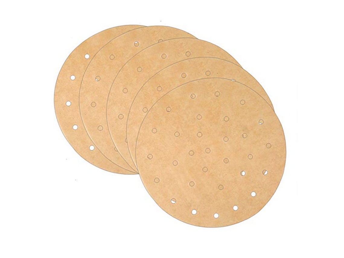 Papel pergamino redondo, 20 cm, antiadherente, 100 unidades