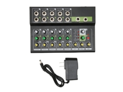 Mezclador Compacto De 10 Canales De Bajo Ruido Para Grabación En Estudio, Actuaciones En Directo, Karaoke, Enchufe Estadounidense.