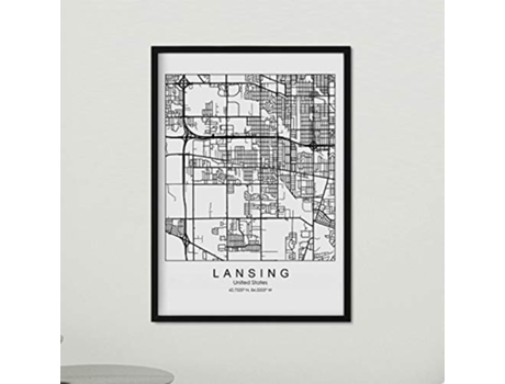 Poster NACNIC Mapa de Lansing (A3)