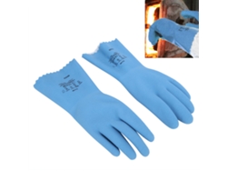 Guantes De Caucho Natural Par High Temperature Resistente A Corrosión Desgaste Y Químicos Antideslizantes M