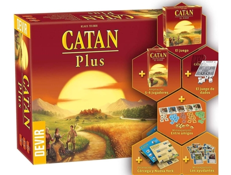 Juego Colectivo DEVIR Catan plus (Edad Mínima: 10)