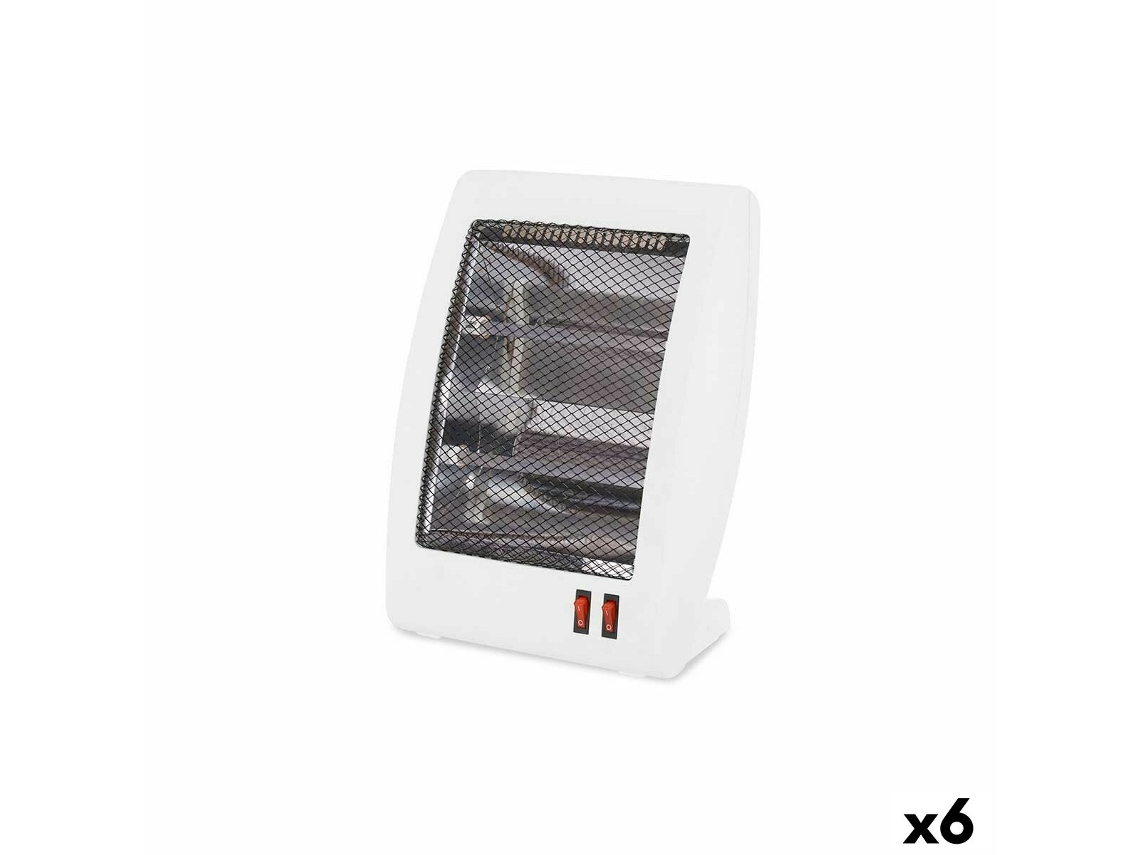 Calefactor Cuarzo 400-800 W Blanco 6 Unidades