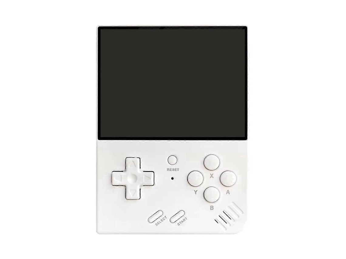 Consola De Juegos De Mano Retro R33s Consola De Juegos Transparente Con Pantalla Ips De 3,5 Pulgadas Mini Consola De Juegos Portátil Blanca