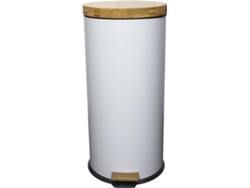 Cubo de Basura KITCHEN MOVE (Negro - Acero Inoxidable - 21x27 cm)