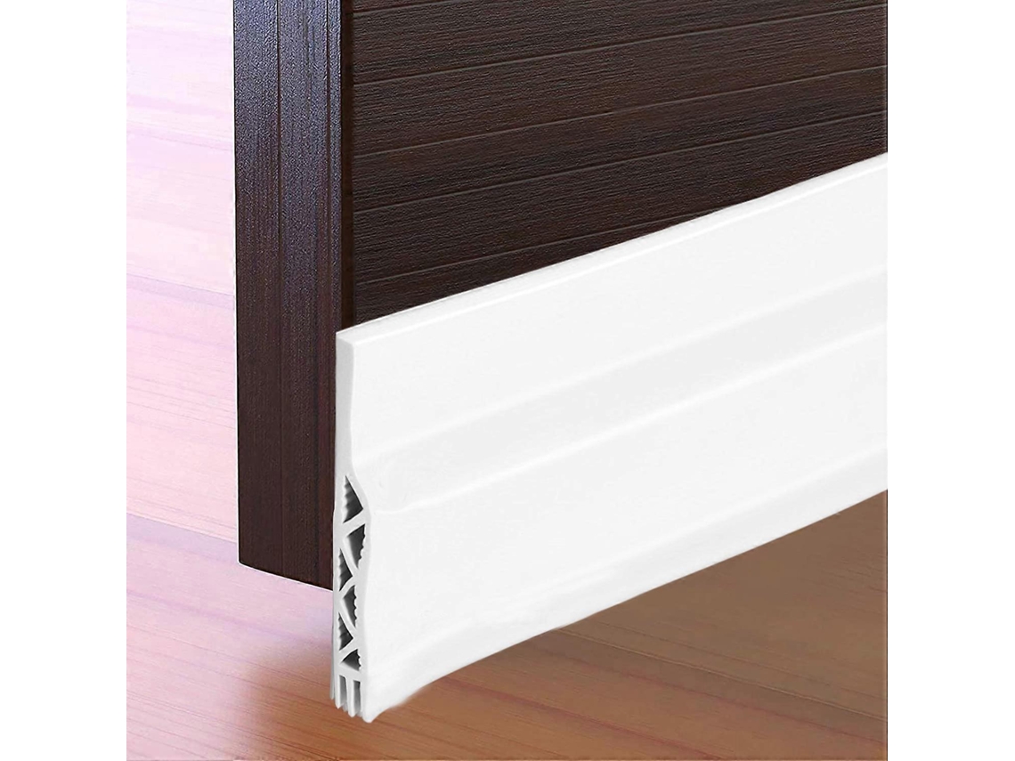 Tapa Grietas Para Puertas Exteriores/interiores, Fieltro Adhesivo Anti-corrientes Y Aislante Acústico, 5 Cm X 99 Cm, Blanco