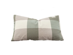 Funda De Almohada De Algodón Teñido-Funda De Almohada De Sobre De Paquete Individual De 30X50 Cm Café Verde Claro JEIIBRZUI