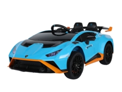 Coche Eléctrico Para Niños Lamborghini Sto 12v Con Ruedas Eva Y Asiento De Piel Y Control Remoto