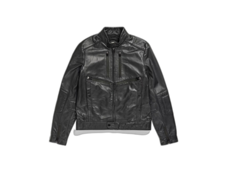 Chaqueta de Hombre G-STAR Cuero Biker Piel Negro (S)