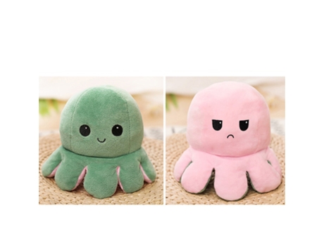 Muñeco Octopu de Peluche Con Tapa de Doble Cara W